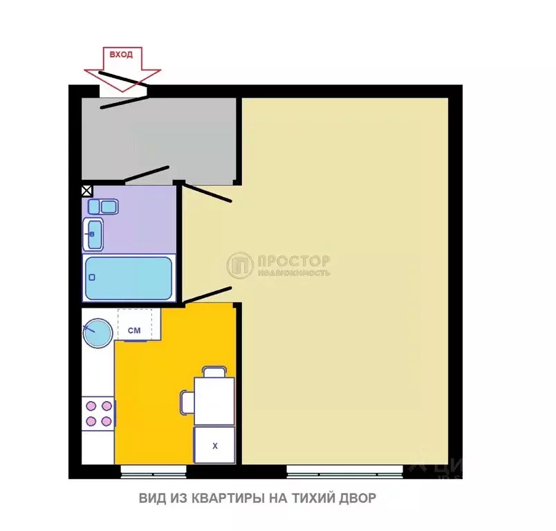 1-к кв. Москва Планетная ул., 49 (31.9 м) - Фото 2