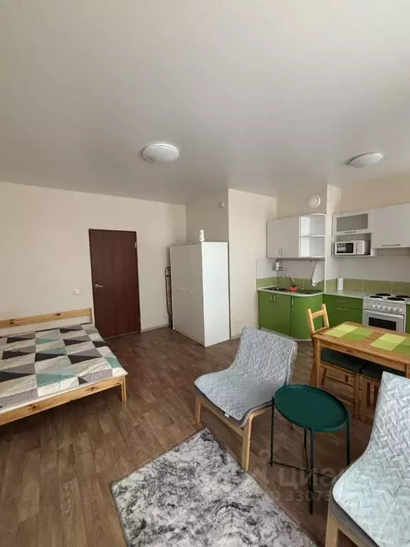 Студия Пермский край, Пермь ул. Решетникова, 24 (30.0 м) - Фото 1