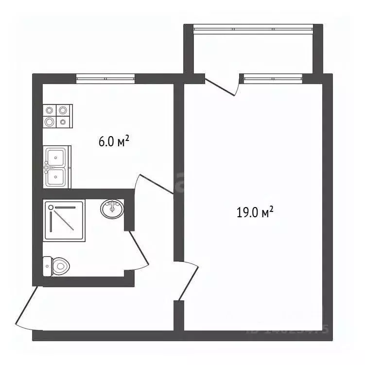 1-к кв. Владимирская область, Ковров ул. Киркижа, 8 (30.5 м) - Фото 2