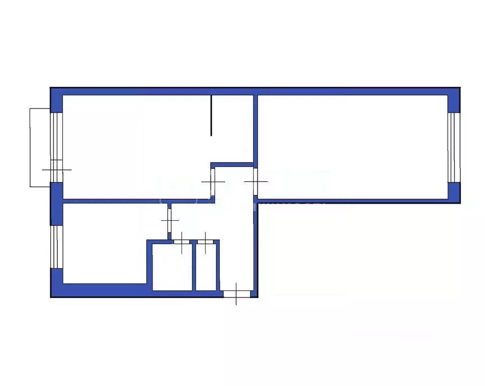 2-к кв. Кемеровская область, Ленинск-Кузнецкий ул. Пушкина, 6 (47.0 м) - Фото 2