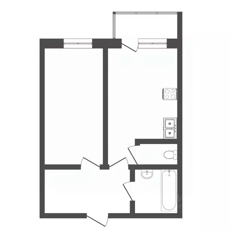 1-к кв. Тюменская область, Тюмень Широтная ул., 120к1 (35.0 м) - Фото 1