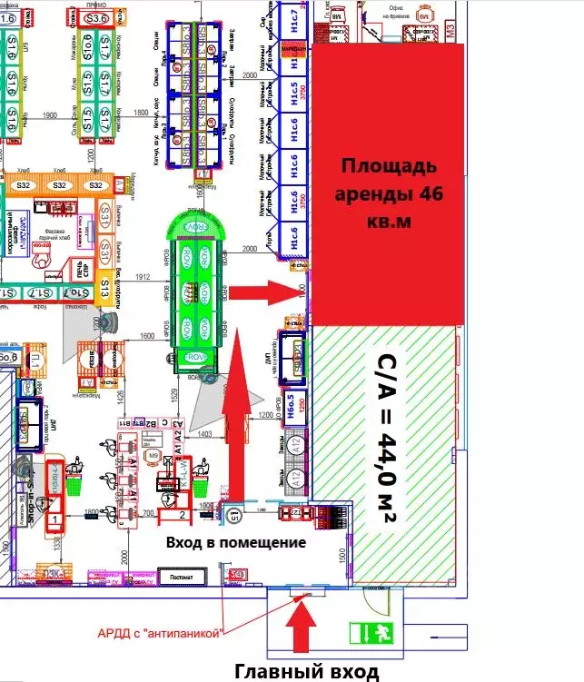 Торговая площадь в Московская область, Солнечногорск городской округ, ... - Фото 1