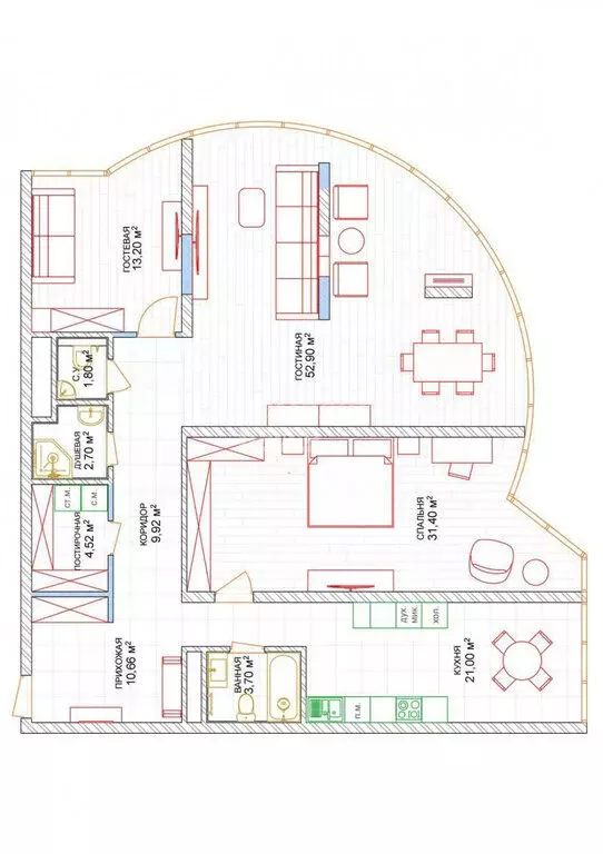 3-комнатная квартира: Геленджик, улица Мира, 40 (151.8 м) - Фото 1