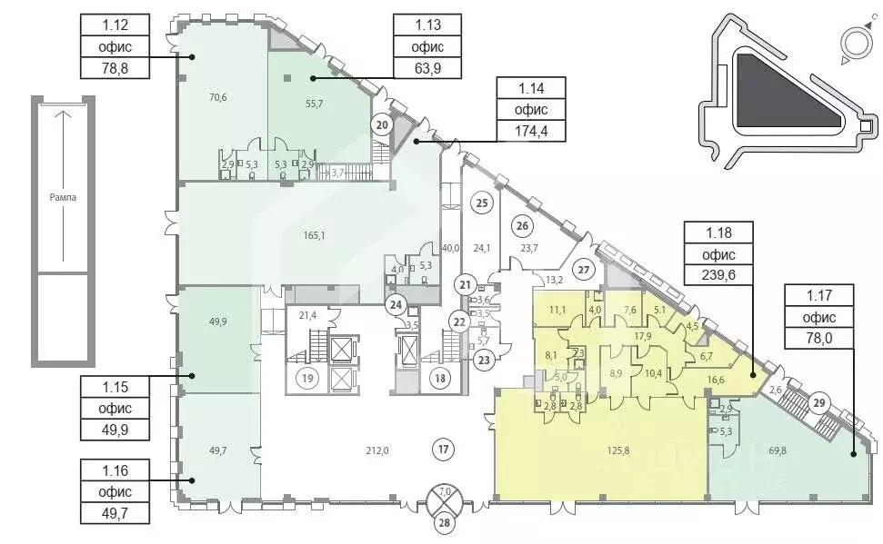 Помещение свободного назначения в Москва ул. Ротмистрова, 10 (1081 м) - Фото 2