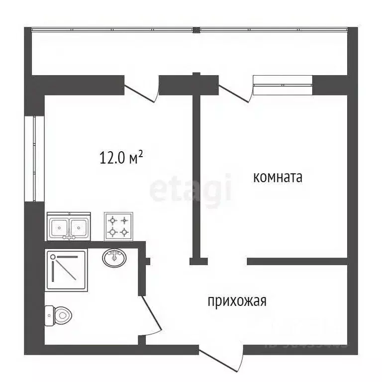 1-к кв. Крым, Ялта ул. Блюхера, 48 (41.1 м) - Фото 1