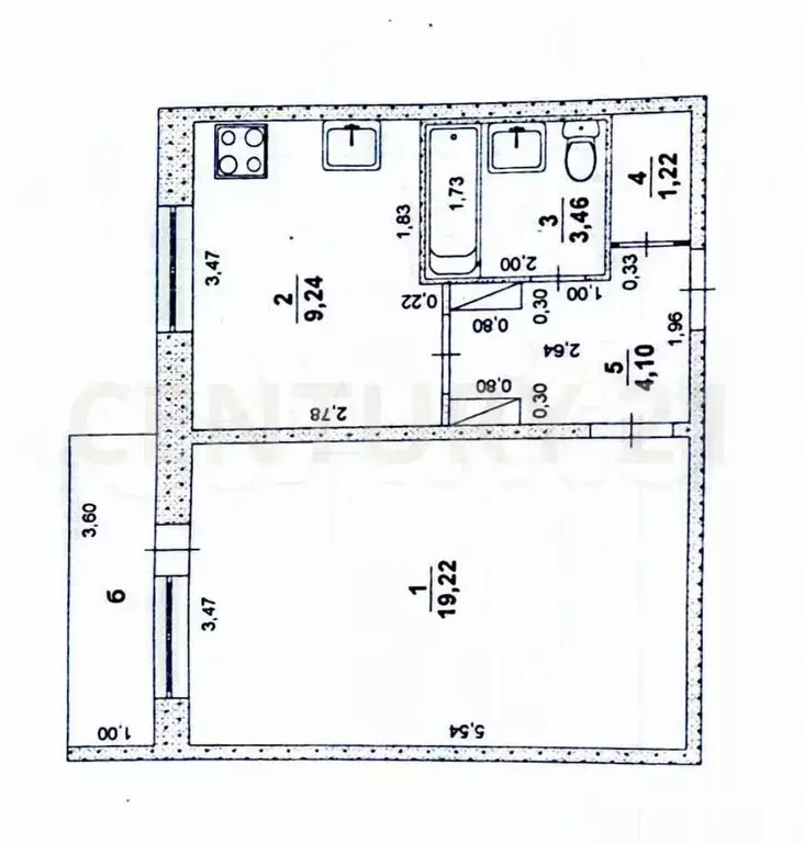 1-к. квартира, 37,2 м, 1/9 эт. - Фото 0