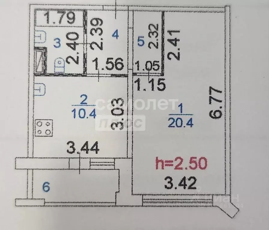 1-к кв. Липецкая область, Липецк ул. Володи Бачурина, 8 (44.5 м) - Фото 2