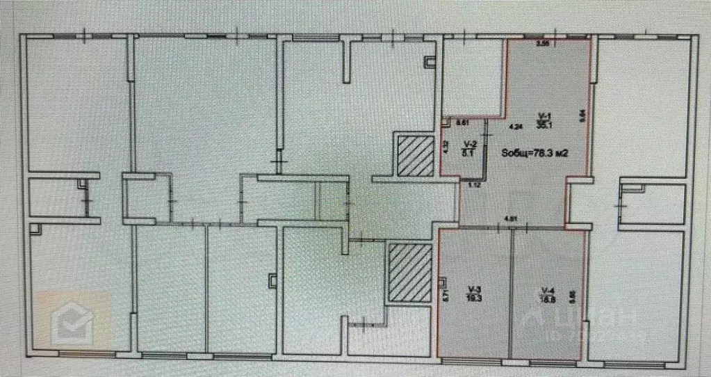 Офис в Севастополь ул. Парковая, 12 (78 м) - Фото 1