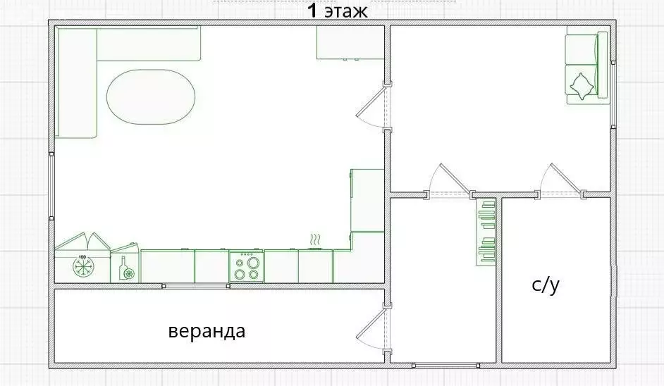 Дом в село Никоновское, СНТ Никоновское, 33 (78.8 м) - Фото 2