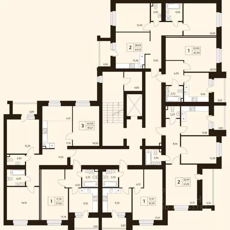 3-к кв. Башкортостан, Уфа ул. Жуковского, 19А (81.67 м) - Фото 2