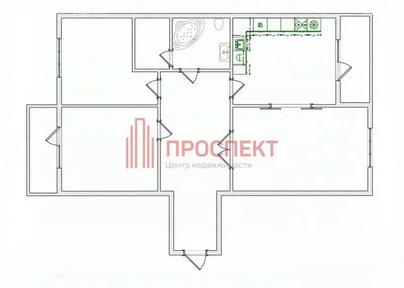 3-к кв. Пензенская область, Пенза ул. Мира, 40А (108.0 м) - Фото 2