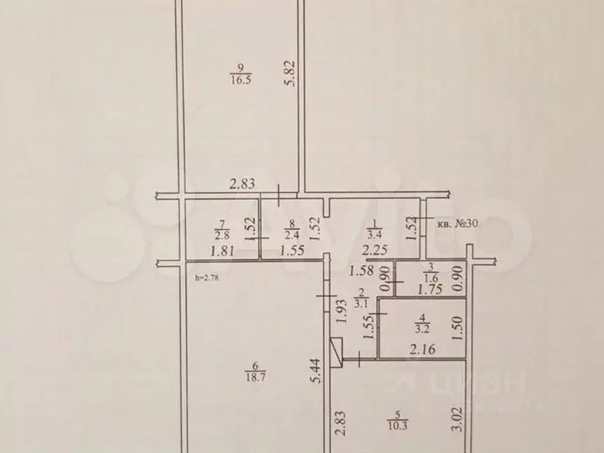 2-к кв. Саха (Якутия), Якутск ул. Пояркова, 21/1 (65.0 м) - Фото 2