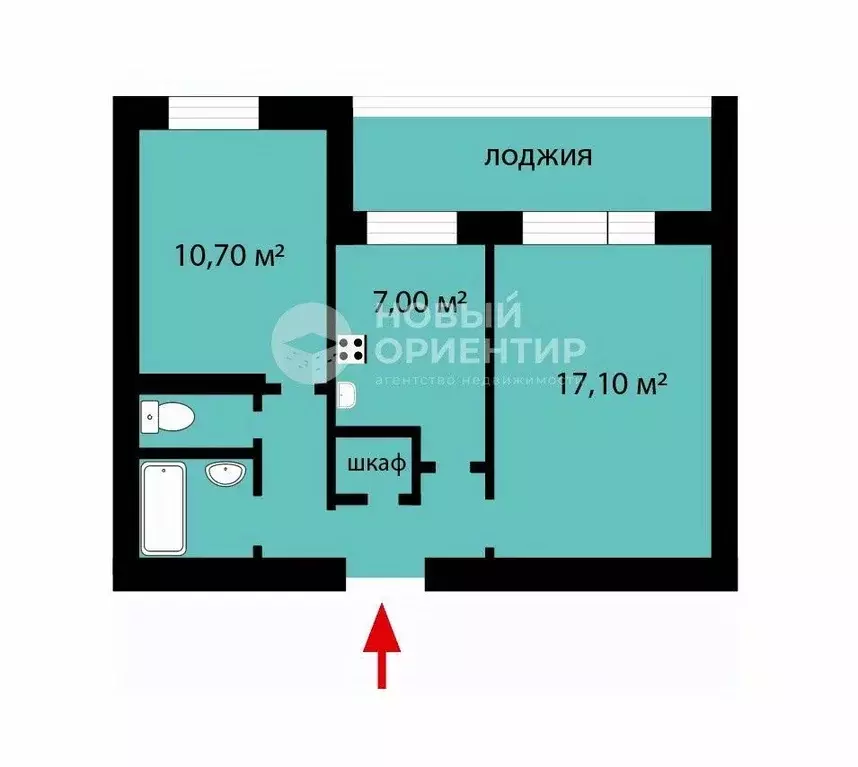 2-к кв. Свердловская область, Екатеринбург ул. Новгородцевой, 37к2 ... - Фото 1