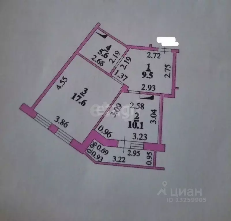 1-к кв. Липецкая область, Липецк ул. А.Г. Стаханова, 77к1 (42.7 м) - Фото 0