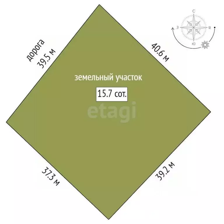 Участок в Тюменская область, Тюменский муниципальный округ, д. ... - Фото 2