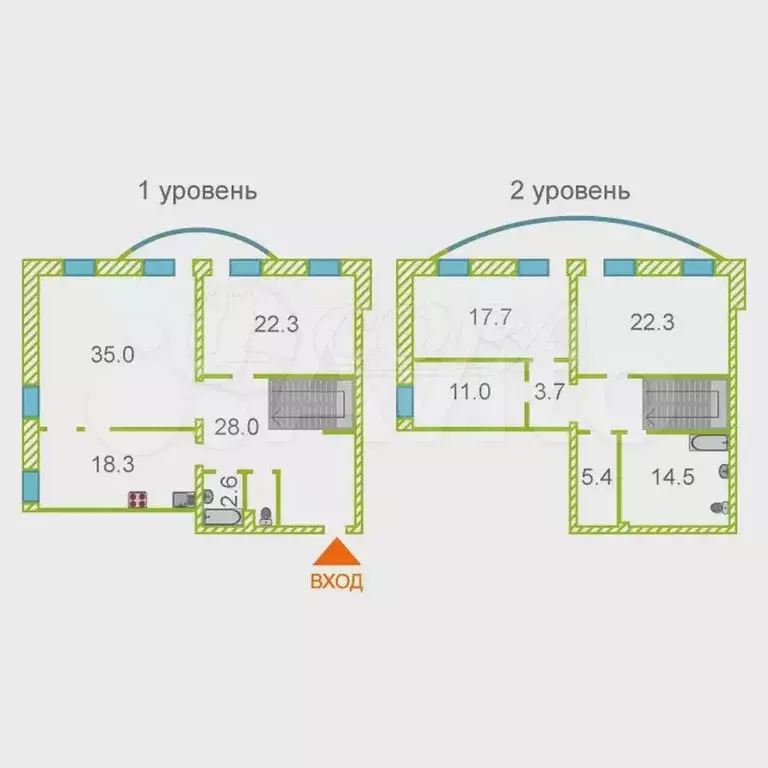 5-к. квартира, 150 м, 6/7 эт. - Фото 0