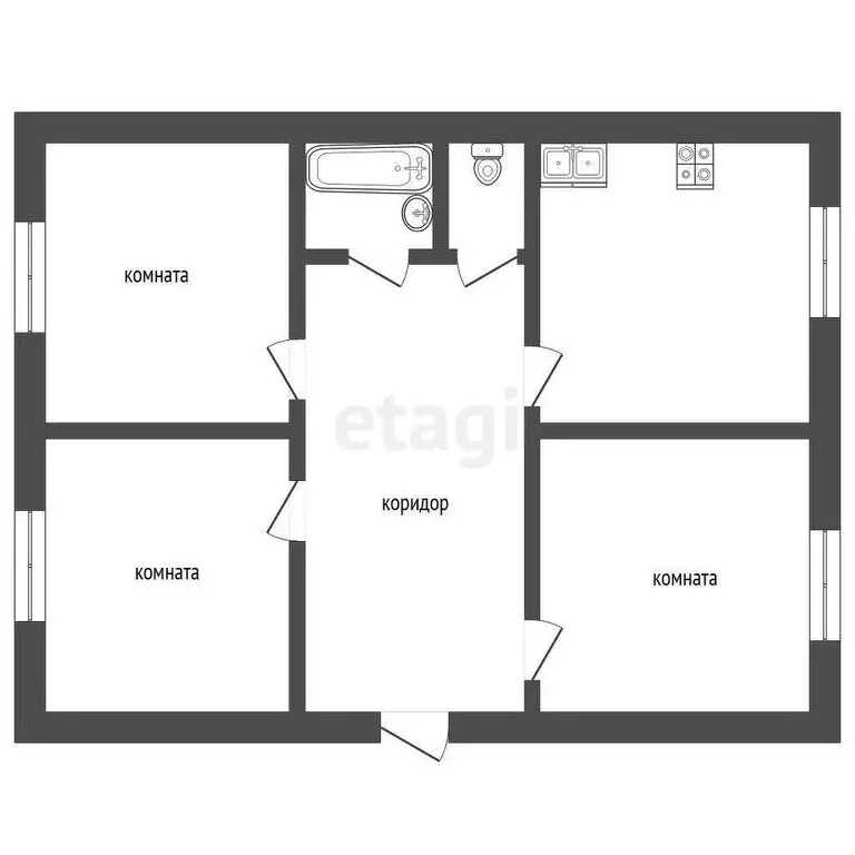 Дом в посёлок городского типа Пышма, улица Гурьянова (85 м) - Фото 1