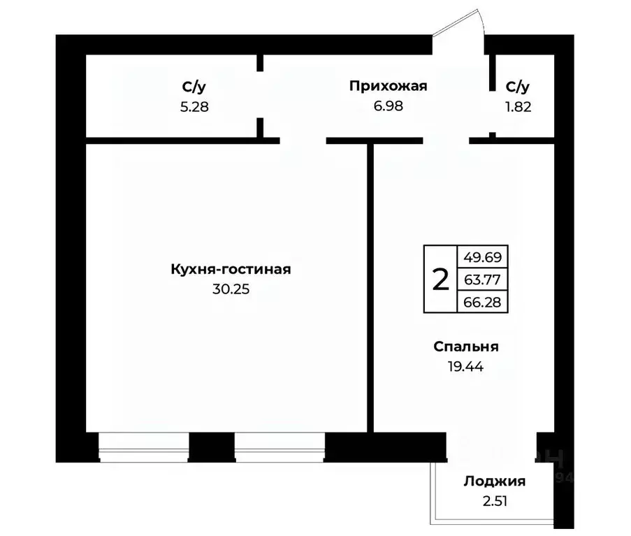 2-к кв. Оренбургская область, Оренбургский район, пос. Пригородный ... - Фото 0