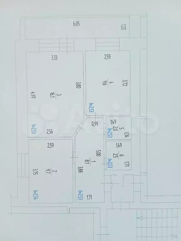 2-к. квартира, 48 м, 5/5 эт. - Фото 0