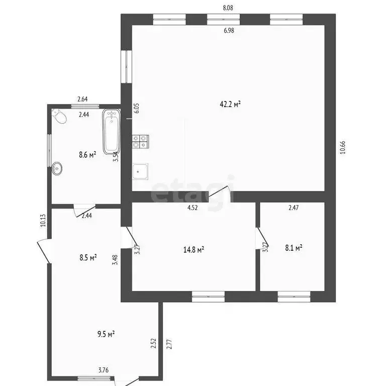 Дом в Тюмень, улица Революции (125 м) - Фото 1