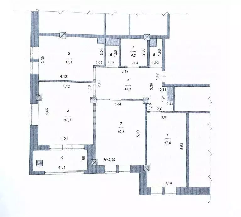 3-к кв. Ханты-Мансийский АО, Ханты-Мансийск ул. Дунина-Горкавича, 10 ... - Фото 1