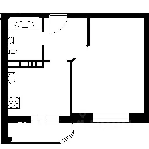 1-к кв. Краснодарский край, Краснодар ул. Домбайская, 59 (38.0 м) - Фото 2