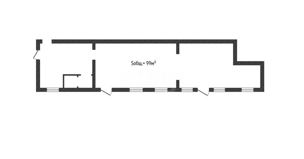 Помещение свободного назначения (99 м) - Фото 1