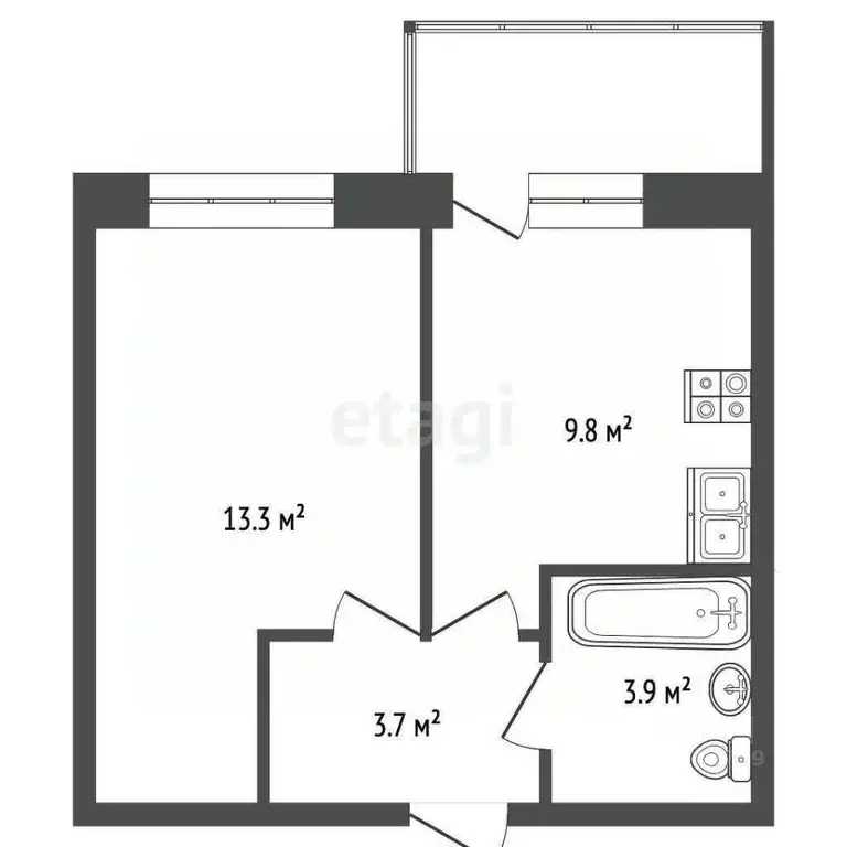 1-к кв. Архангельская область, Архангельск ул. Володарского, 65 (30.7 ... - Фото 2