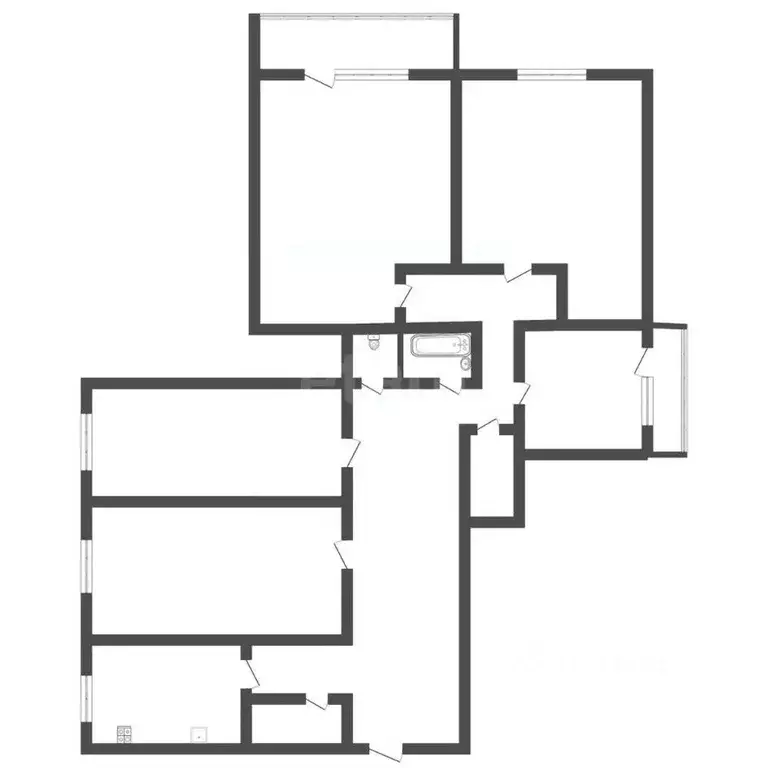 5-к кв. Тульская область, Тула ул. Кутузова, 34 (94.0 м) - Фото 0