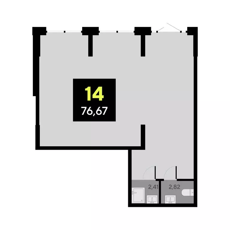 Офис (75.9 м) - Фото 2