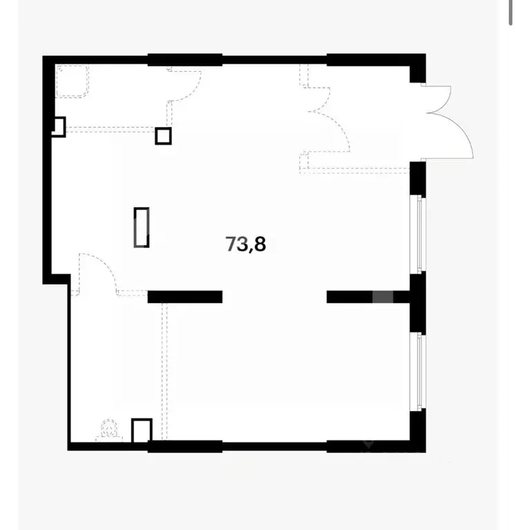 Помещение свободного назначения в Москва Сигнальный 16 жилой комплекс, ... - Фото 2