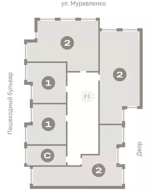 2-к кв. Тюменская область, Тюмень ул. Муравленко, 9к3 (90.79 м) - Фото 1