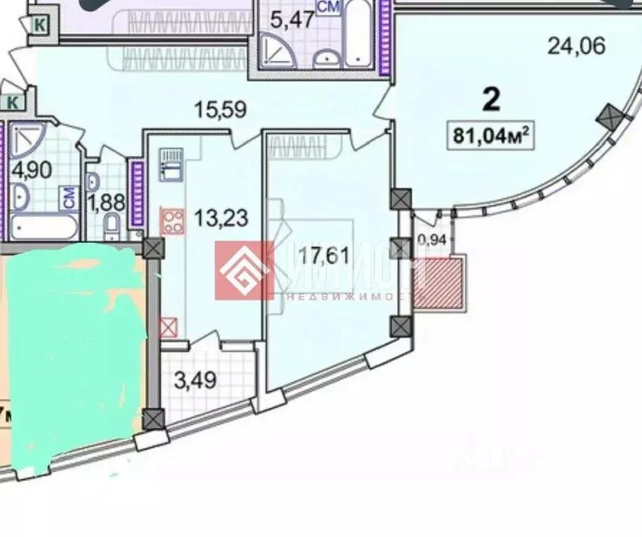 2-к кв. Севастополь ул. Генерала Крейзера, 10к2 (86.6 м) - Фото 2