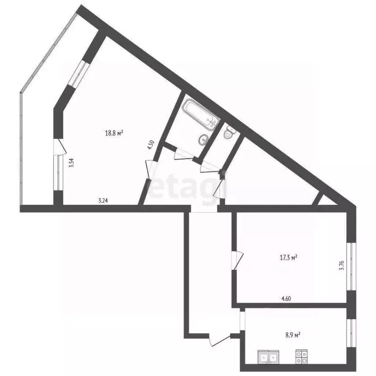 2-к кв. Ярославская область, Ярославль Московский просп., 163 (67.2 м) - Фото 2