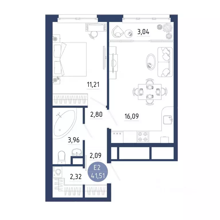 1-к кв. Рязанская область, Рязанский муниципальный округ, с. Дядьково ... - Фото 1
