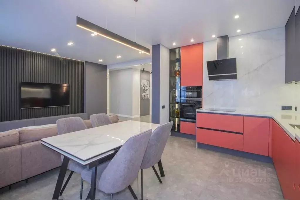 3-к кв. Свердловская область, Екатеринбург ул. Московская, 196 (95.0 ... - Фото 2