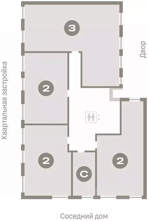 Студия Тюменская область, Тюмень ул. Краснооктябрьская, 4к4 (21.21 м) - Фото 1
