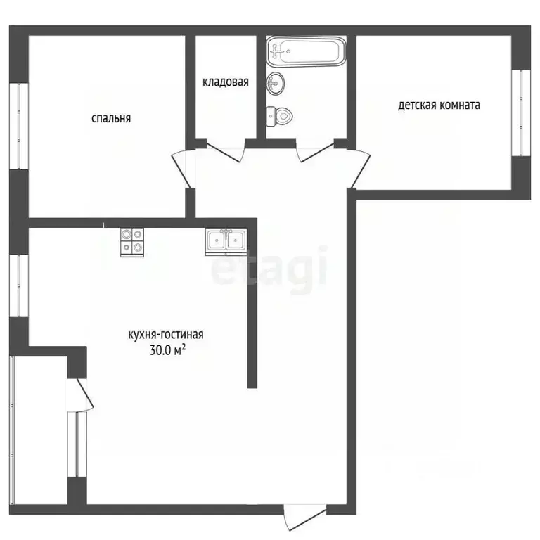 2-к кв. Тюменская область, Тюмень ул. Куйбышева, 25к1 (96.0 м) - Фото 2