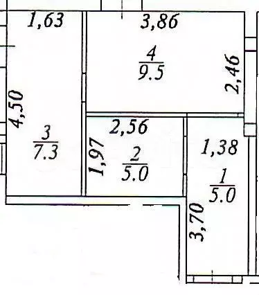 1-к. квартира, 26,8 м, 1/3 эт. - Фото 0