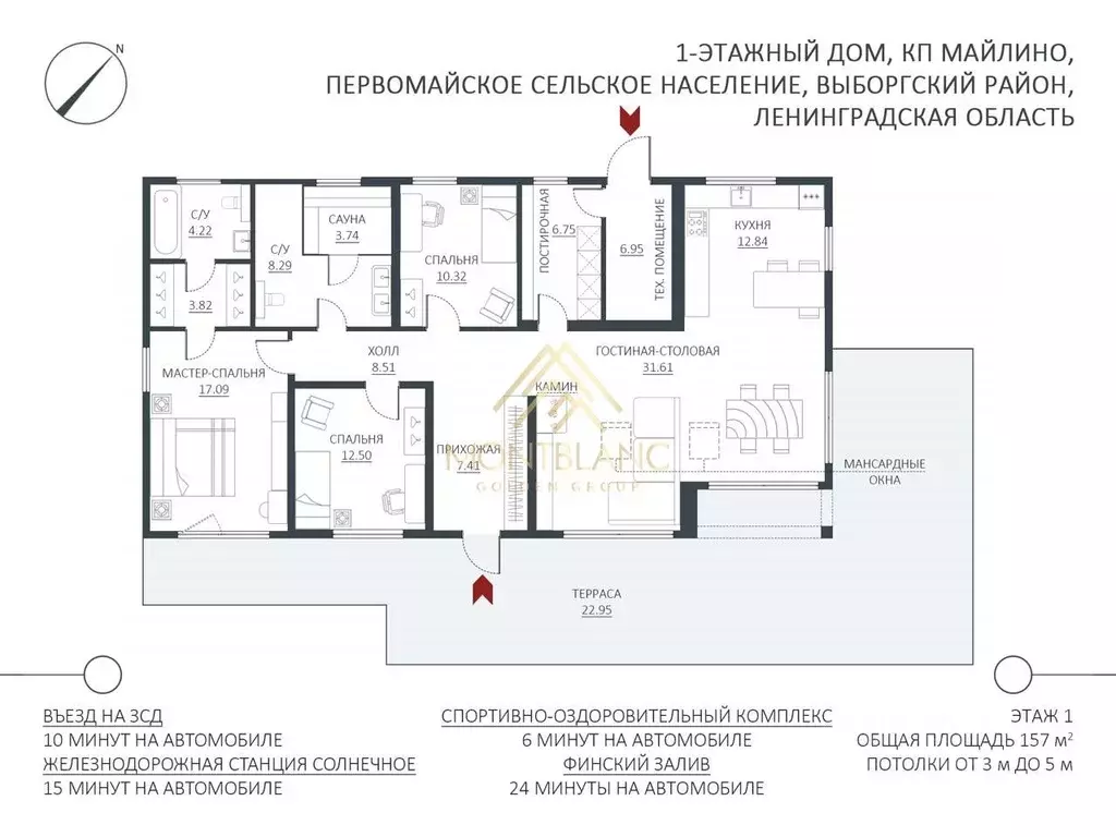 Дом в Ленинградская область, Выборгский район, Первомайское с/пос, ... - Фото 2
