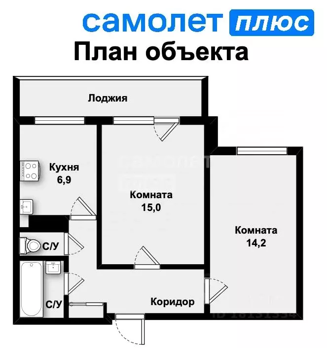 2-к кв. Свердловская область, Екатеринбург ул. Крестинского, 25 (47.0 ... - Фото 1