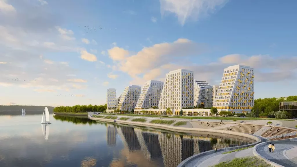 2-к кв. Нижегородская область, Нижний Новгород Глоракс Премиум Гребной ... - Фото 1