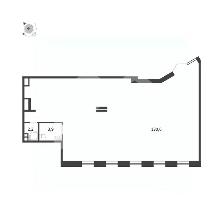 Торговая площадь в Москва 3-я оч., Шагал жилой комплекс, к3.3 (137 м) - Фото 2