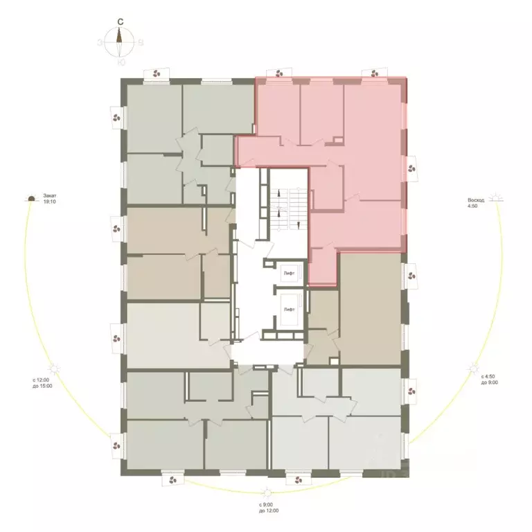 3-к кв. Башкортостан, Уфа Родина Парк жилой комплекс (84.4 м) - Фото 2