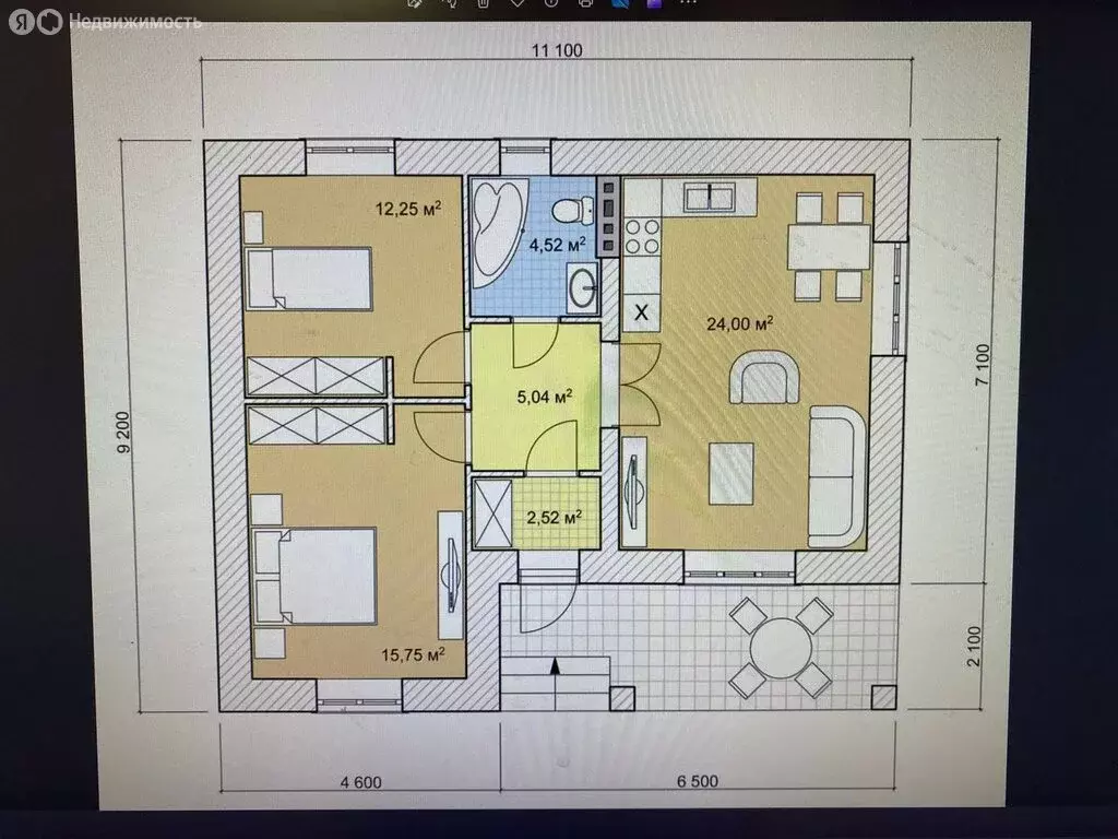 Дом в Тюмень, микрорайон Три Сосны, Липовая улица (65 м) - Фото 1