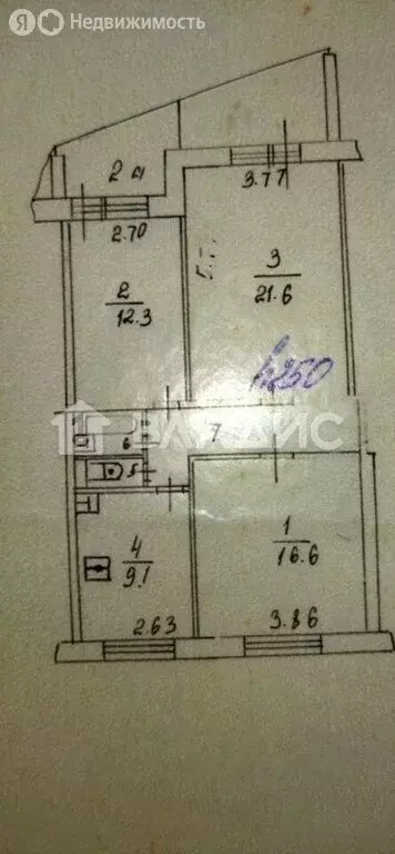 3-комнатная квартира: Москва, улица Академика Миллионщикова, 7к2 (69.6 ... - Фото 1