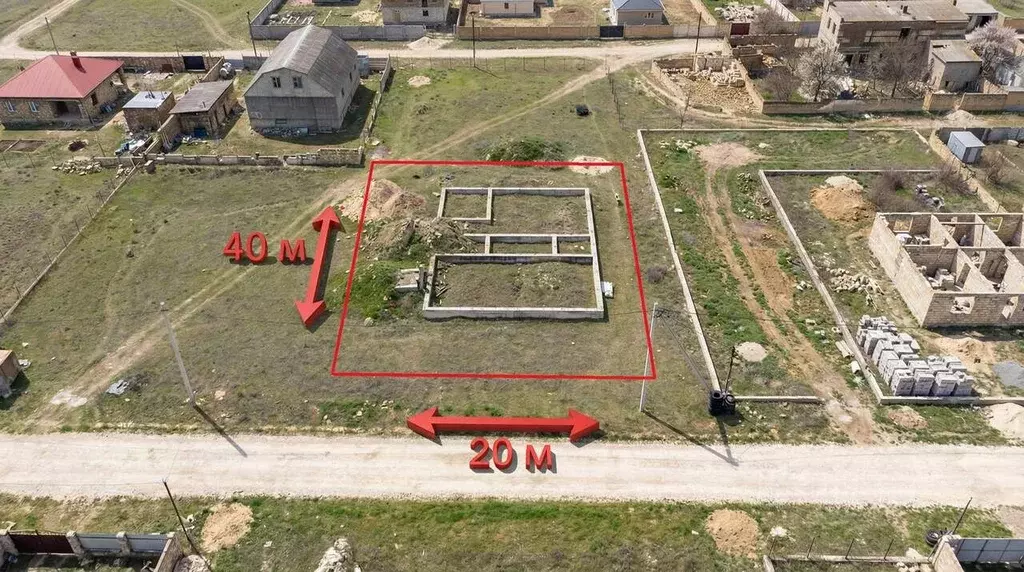 Участок в Крым, Сакский район, с. Суворовское ул. Солнечная, 59 (8.0 ... - Фото 1