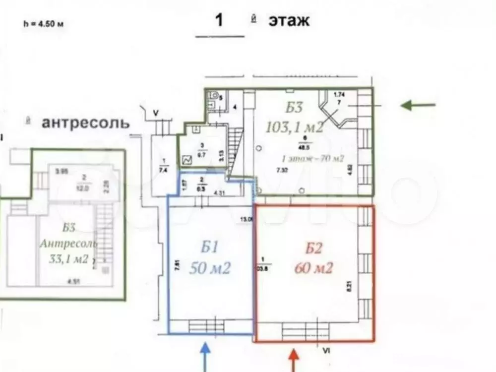 Продам помещение свободного назначения, 54.8 м - Фото 1