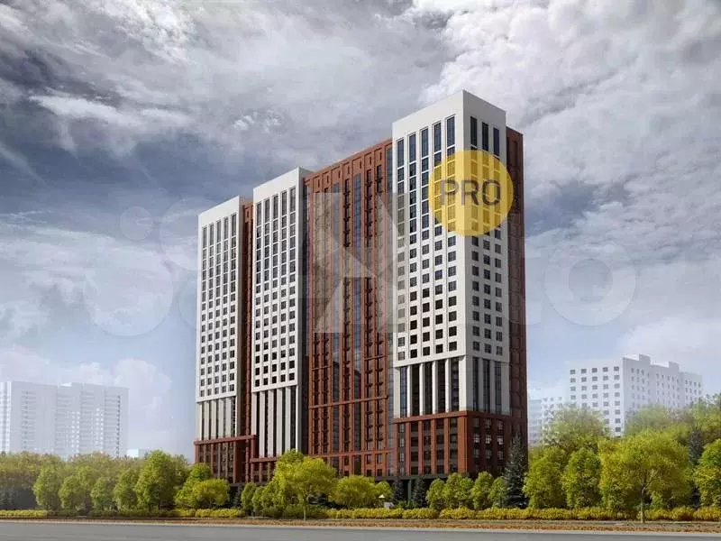 1-к. квартира, 45,5 м, 20/25 эт. - Фото 1
