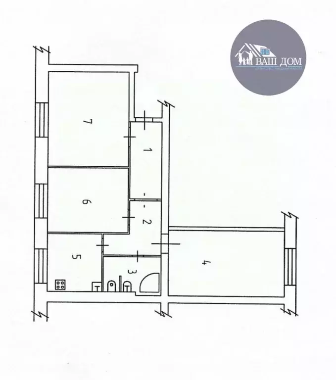 3-к кв. Архангельская область, Северодвинск ул. Торцева, 38А (81.9 м) - Фото 1